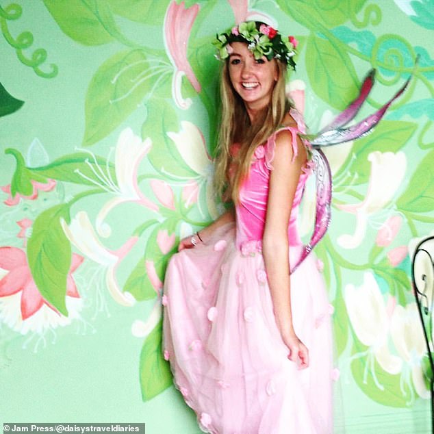 She flew to New Zealand and spent two years working there as a 'professional fairy'