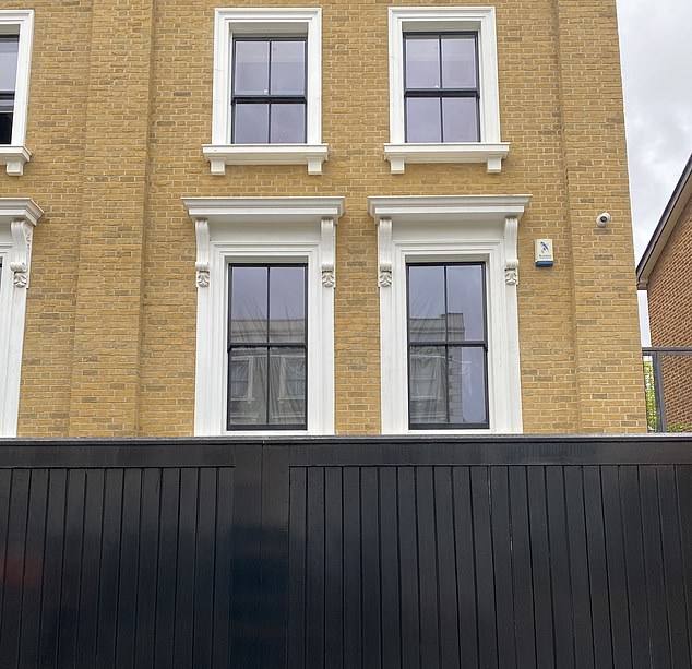 Now the Daily Mail can reveal Mr Woodward-Fisher is having another go at flogging the place, with new pictures showing extensive building work taking place at the property and black sheets covering the windows