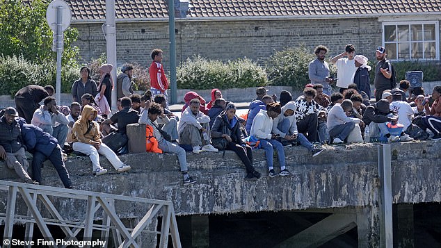 A source told the Mail that seven boats were spotted off the coast, in full view of the police, waiting to pick up hopeful migrants