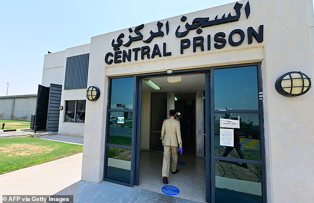 Pictured: Dubai's Central Prison where he 23-year-old is being held