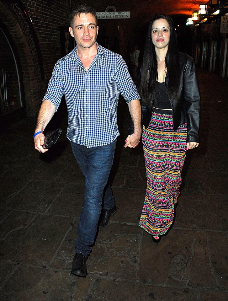 Tina Barrett and Paul Cashmore at a theatre premiere.