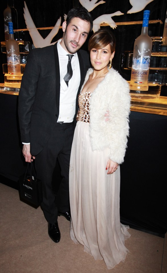 Alex Bourne and Rachel Stevens at a Grey Goose party.
