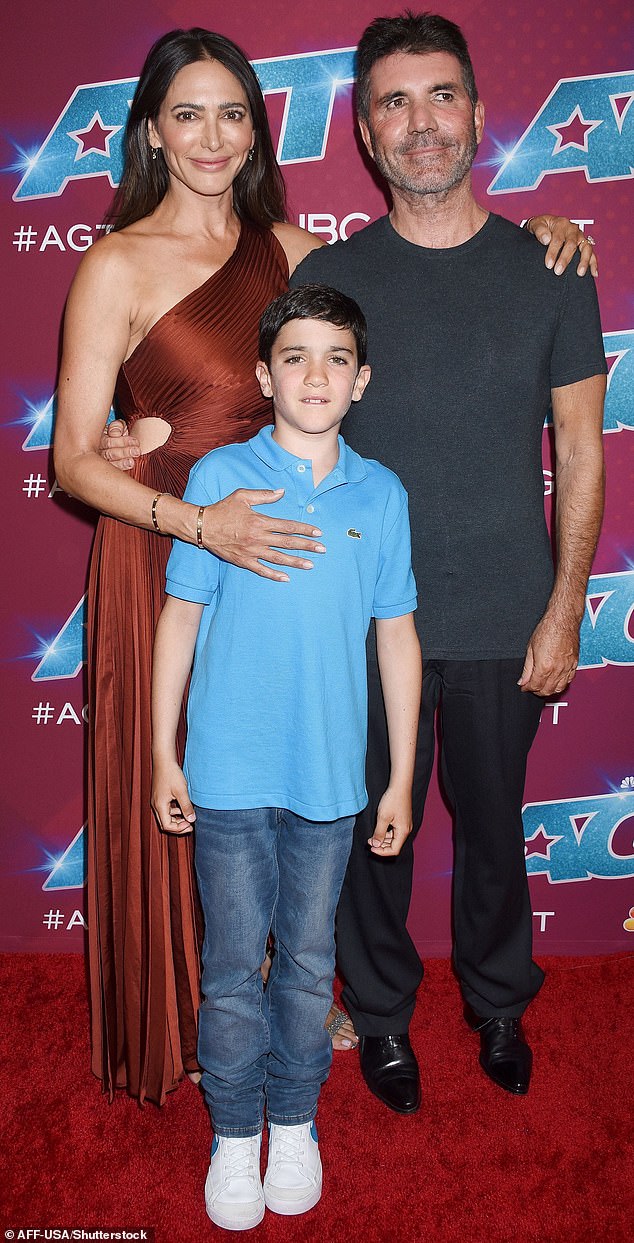 Simon and Lauren (L), who is also a mother to another child from a previous relationship, welcomed Eric into the world in February 2014