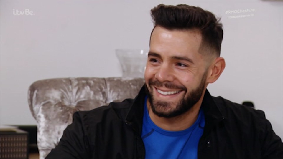 Charlie King smiling on Towie.