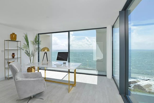 The property's unique location offers stunning seaside views of the idyllic Bristol Channel