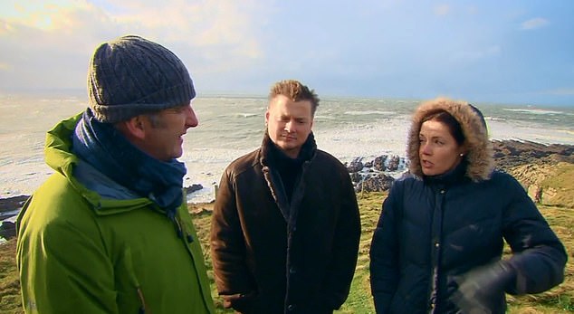 Edward Short on Grand Designs with his wife Hazel at Chesil Cliff House in Devon
