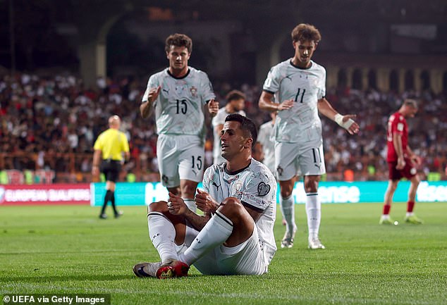 Joao Cancelo also paid tribute to Jota by performing his trademark PlayStation celebration