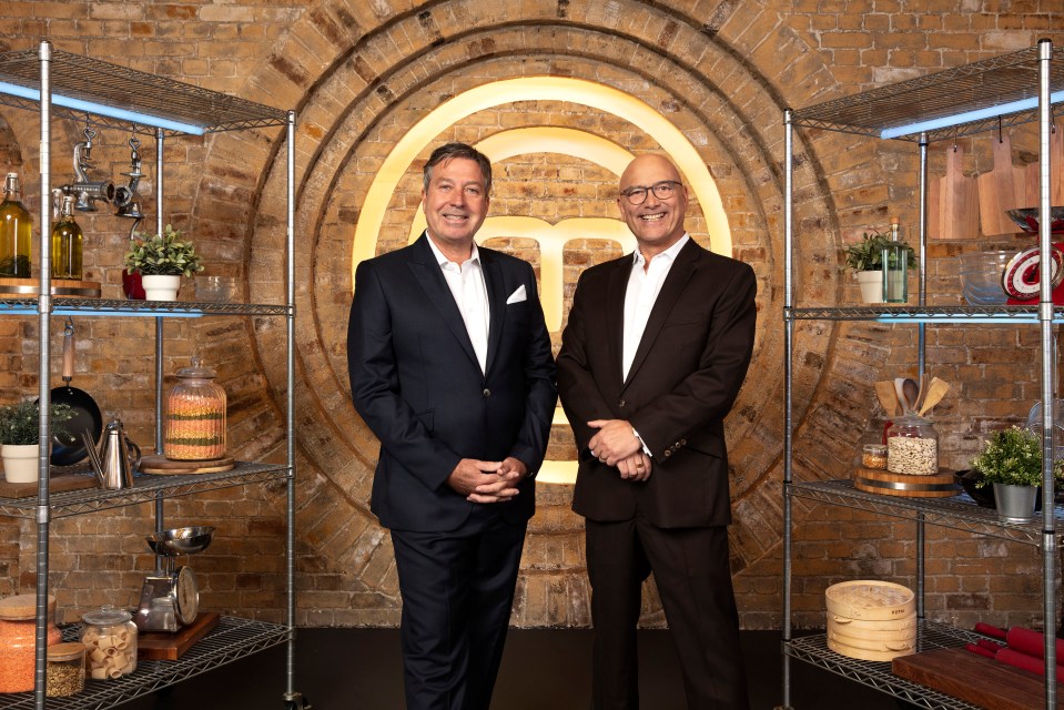 Portrait of John Torode and Gregg Wallace from MasterChef.