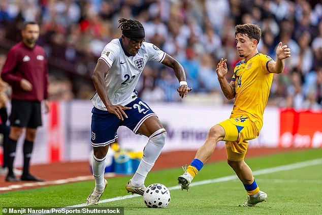 Noni Madueke (pictured) and Eberechi Eze threatened occasionally in the first half