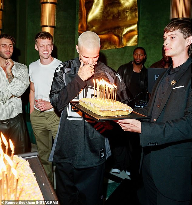 The model, whose birthday was September 1st, celebrated in style at the exclusive Japanese restaurant Aki in central London, which does not open to the public until later this month