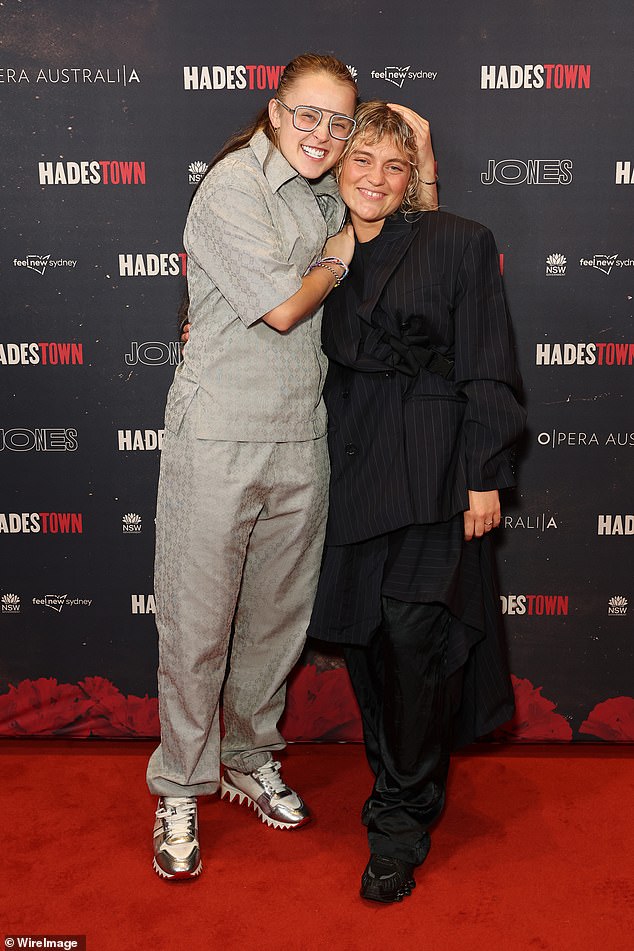 Speaking about her ex Kath, JoJo said: 'I'm just lucky enough that I realised things when I did' (pictured together two months before she met Chris in February 2025)