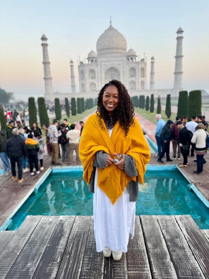 Fabulous Magazine's deputy picture editor Antoinette Cumberbatch in India. Supplied by Antoinette Cumberbatch