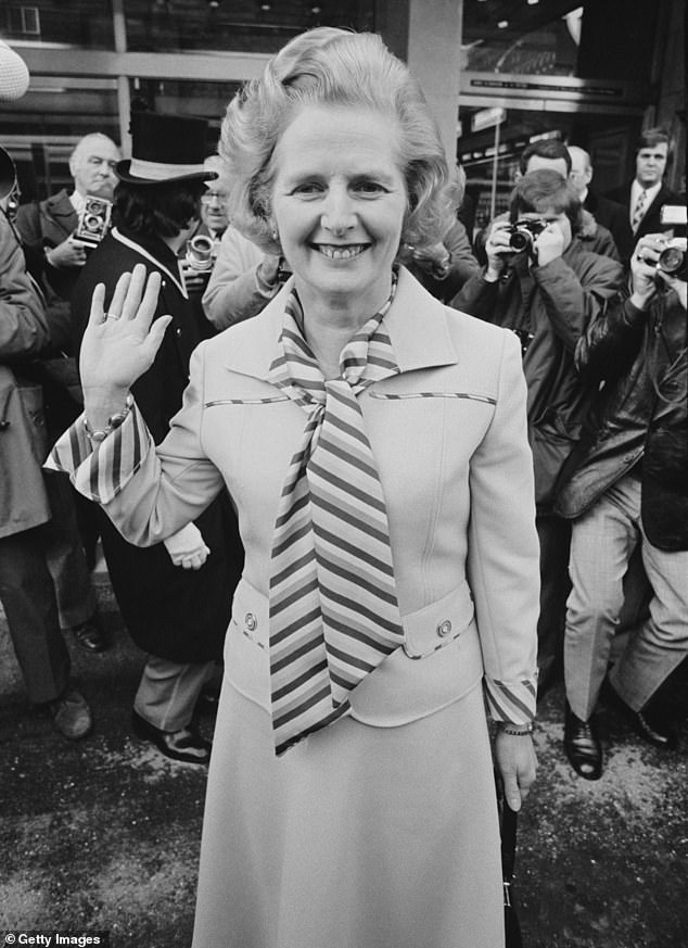 Pictured when she was leader of the Opposition, Mrs Thatcher’s biographer Tina Gaudoin says that her biggest problem socially, and sometimes politically, was that she could never ‘read the room’