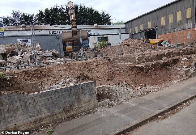 Work being done on a Knotweed-infested site. Getting rid of the plant is an arduous process required on most of their jobs and is not for the faint-hearted