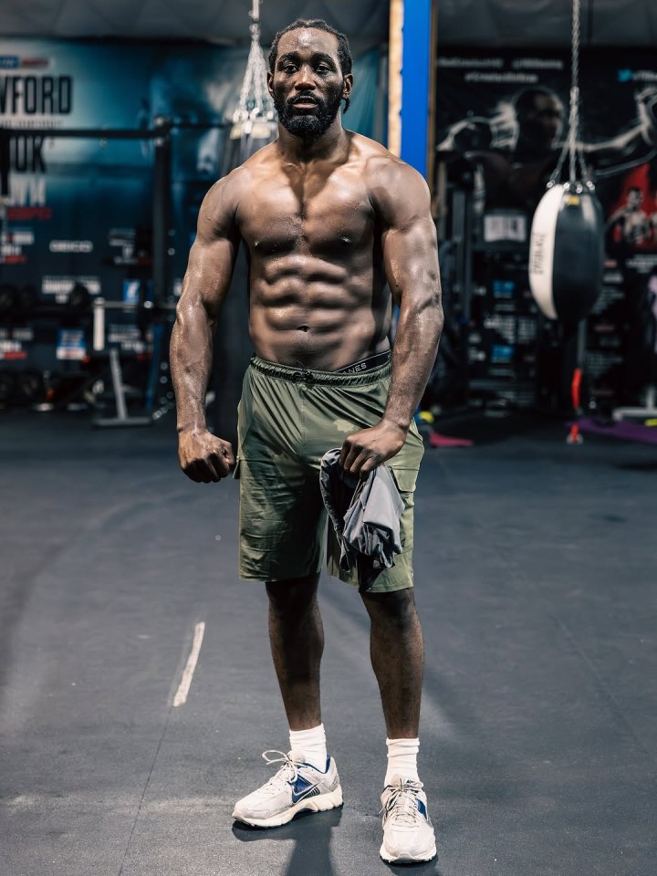 Terence Crawford in a gym.
