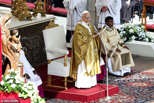 Pope Leo XIV leads a Holy Mass for the canonisation of Carlo Acutis