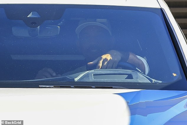 Will climbed into the driver's seat of the luxurious vehicle as they left the celebrity hotspot in Malibu