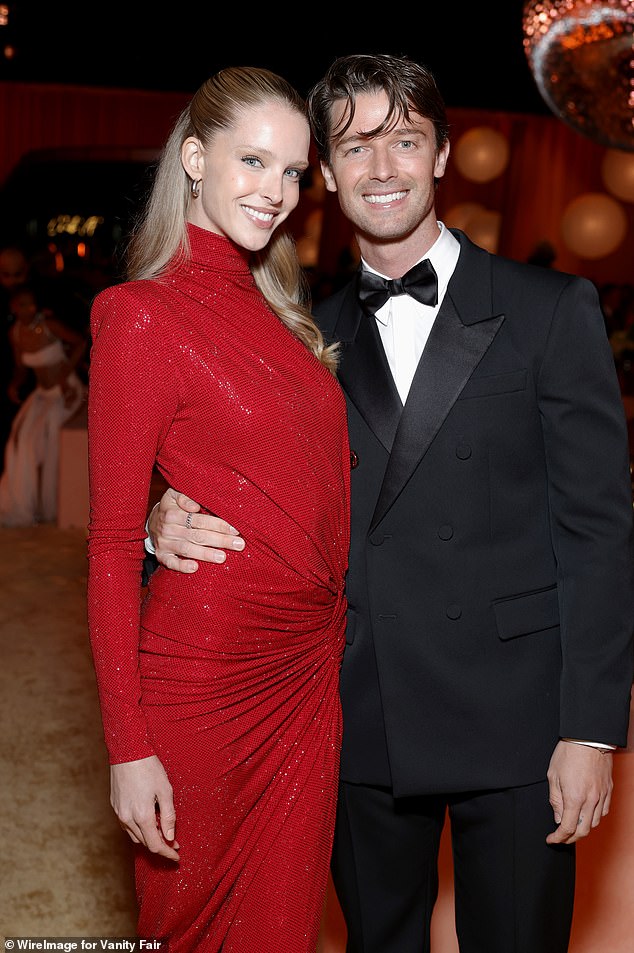 The big day was the latest in a series of wedding festivities enjoyed by the couple. Pictured: Abby Champion and Patrick Schwarzenegger attend the 2025 Vanity Fair Oscar Party Hosted By Radhika Jones at Wallis Annenberg Center for the Performing Arts on March 02, 2025 in Beverly Hills, California