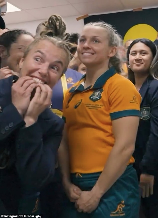 The Australian team, visibly touched by the unexpected royal visit broke into an impromptu three cheers for Kate