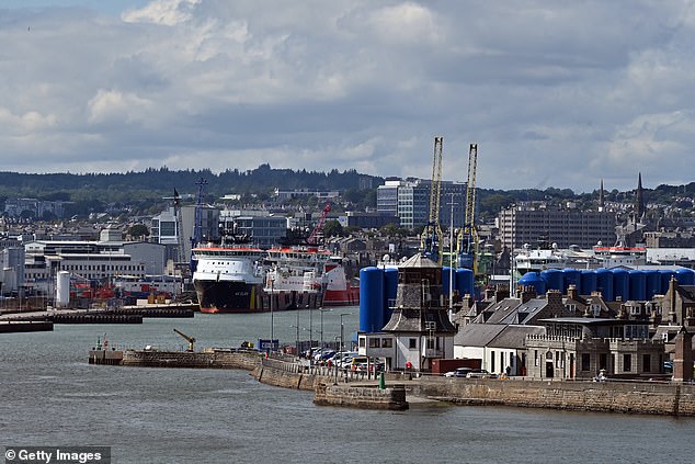 Even before the hundreds of thousands of expected job losses, unemployment is currently higher than the Scottish average, standing at 4.3 per cent (pictured: the main harbout)