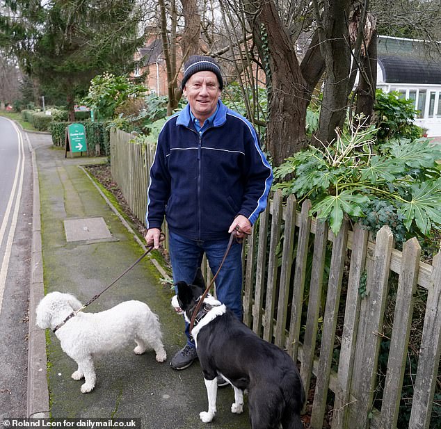 Resident Eddie Schofield (pictured), boss of a soft furnishings business, said: 'I would be very surprised if he would knock it down and why should he? What wrong is he doing?'