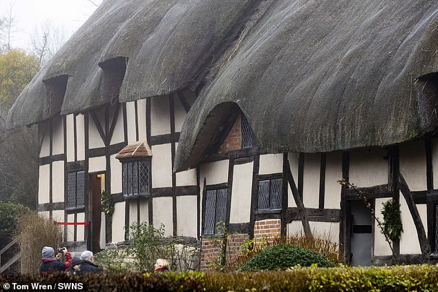 The Shakespeare Birthplace Trust previously stated Mr Singh's retrospective planning application, submitted last August, 'does not respect the character of the conservation area'. Pictured: Anne Hathaway's Cottage