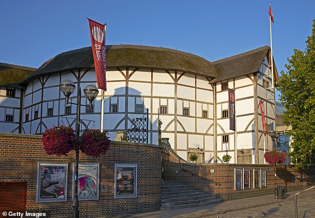 At 3pm today, millions of mobile phones will vibrate and make a siren sound for roughly ten seconds. The Globe Theatre (pictured) will pause their performance