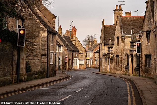 A general view of one of the town's picturesque and unique streets