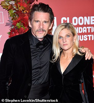 In 2008, Ethan married Ryan Shawhughes, who had worked as a nanny to his and Uma's children before graduating from Columbia University (pictured in 2022)