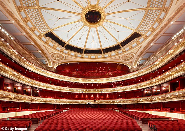 The iconic arts venue is renowned both for its outstanding performances of traditional opera. Pictured: A view from the stage at the Royal Opera House