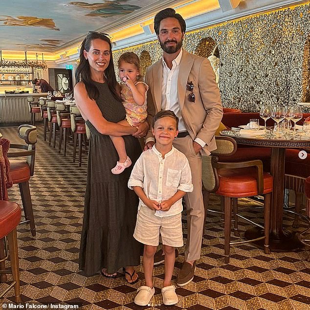 He is now a doting father to Parker Jax Falcone, six, and Cali Roux, two, previously saying that being their dad was 'the best thing in the world'