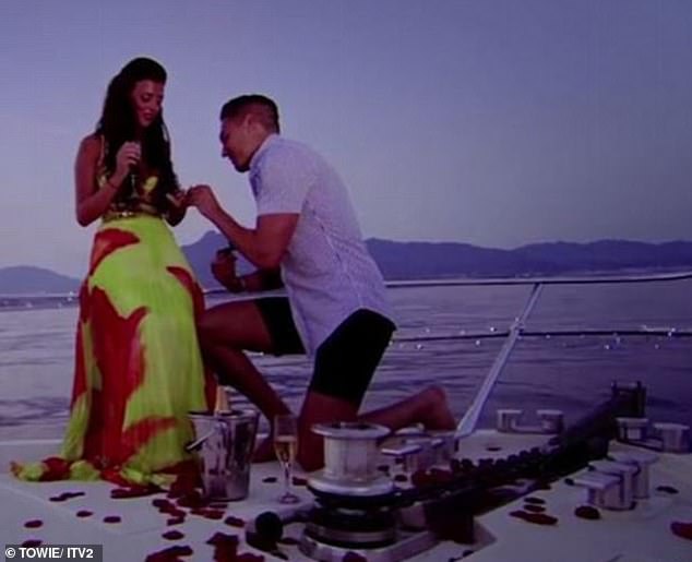 It marked Mario's second engagement, after TOWIE viewers watched the TV personality pop the question to Lucy in 2012 during The Only Way Is Marbs