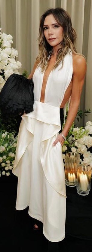 Victoria in one of her own designs. She views Jackie as the ‘perfect muse’ for her successful clothing range