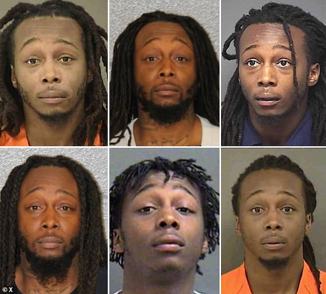 Suspect Decarlos Brown, 35, has spent most of his life in and out of prison. He served five years for a 2014 armed robbery and was released in September 2020 - when he quickly resumed a life of crime