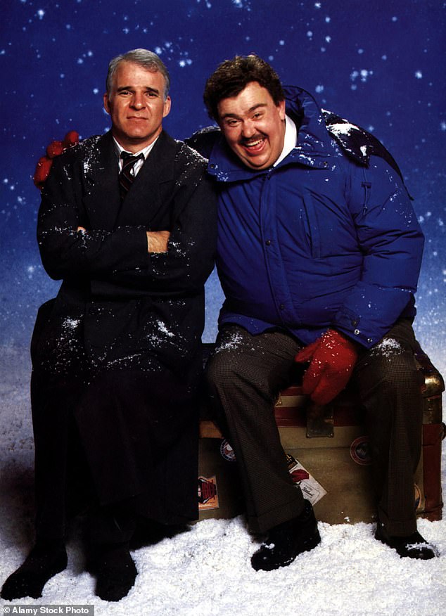 He won legions of fans for his role as shower curtain salesman Del Griffith in 1987 classic Planes, Trains and Automobiles (pictured with co-star Steve Martin)