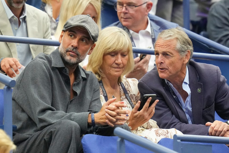 Pep Guardiola at the US Open.