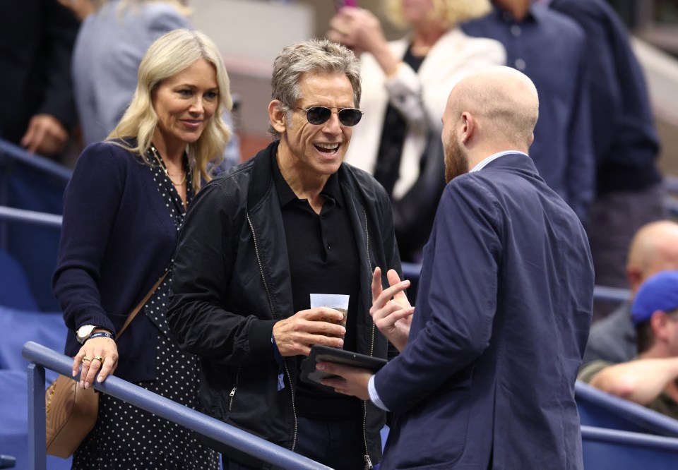 Ben Stiller at the US Open.