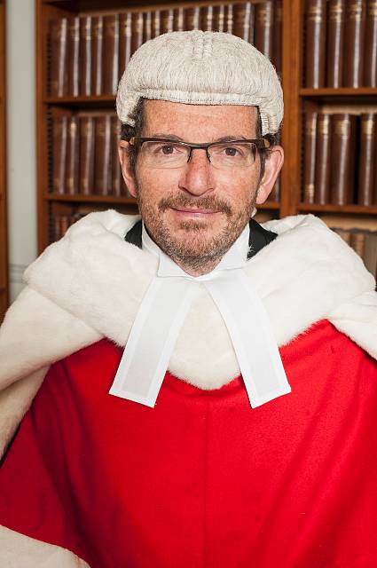 Portrait of Justice Robert Maurice Jay in judicial robes.