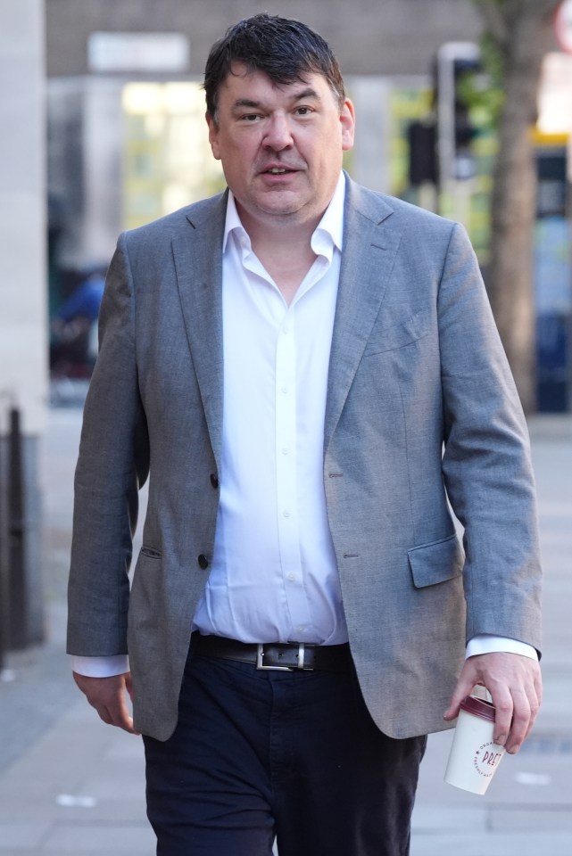 Graham Linehan arriving at court.