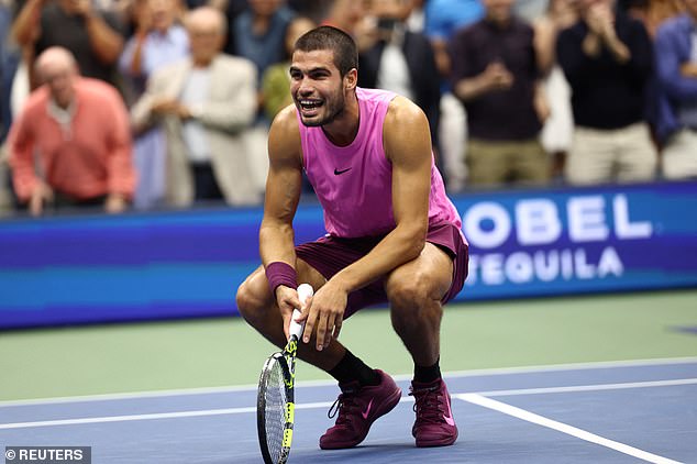 Alcaraz was impeccable. He hit 40 winners and just 24 unforced errors. Sinner was let down by his serve