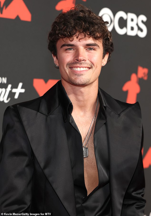 ELMONT, NEW YORK - SEPTEMBER 07: Nic Vansteenberghe attends the 2025 MTV Video Music Awards at UBS Arena on September 07, 2025 in Elmont, New York.  (Photo by Kevin Mazur/Getty Images for MTV)