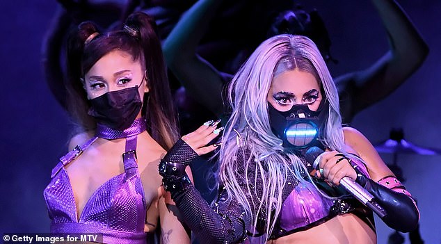 The last time Gaga performed at the VMAs, she took the stage with Ariana Grande to perform their chart-topping dance-pop collaboration, Rain On Me, in 2020
