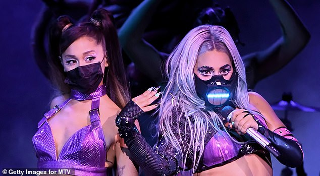 The last time Gaga performed at the VMAs, she took the stage with Ariana Grande to perform their chart-topping dance-pop collaboration, Rain On Me, in 2020