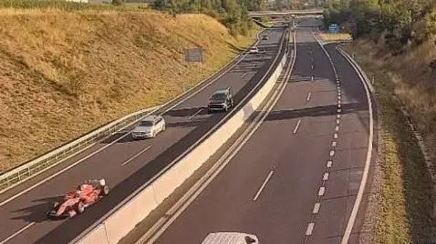 The red racing car has been spotted speeding through Czech roads on numerous occasions since 2019