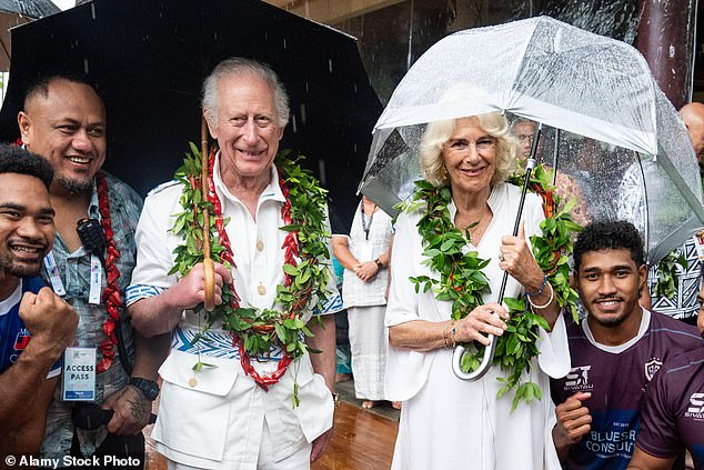 Charles, accompanied by Camilla, then attended the Commonwealth Heads of Government meeting on the Pacific island of Samoa