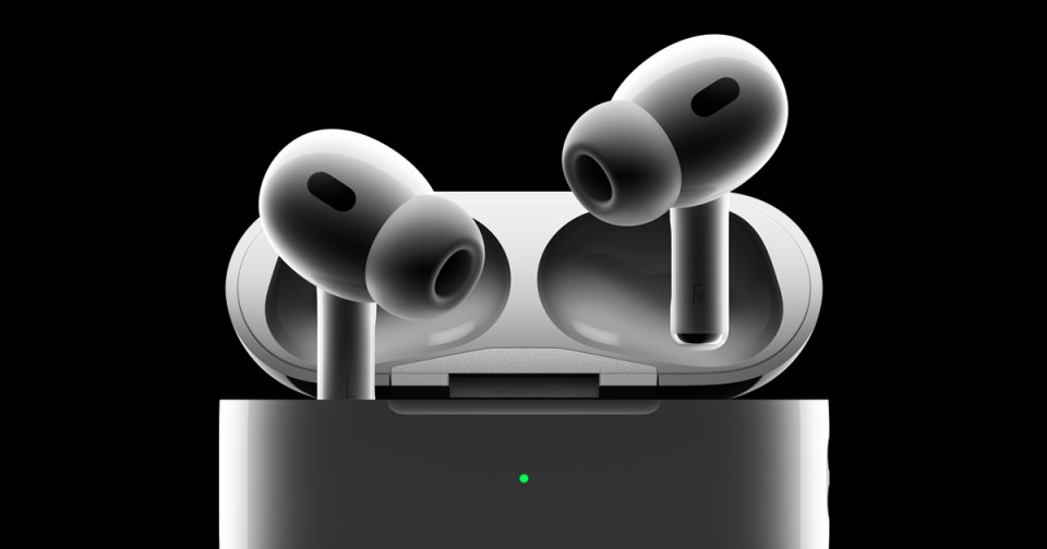 AirPods Pro 2 in charging case.