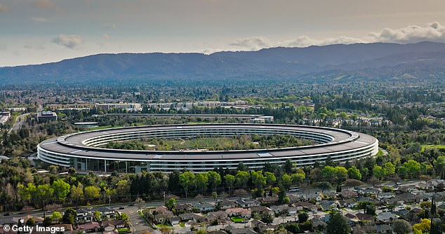 The event will take place at Apple's Cupertino headquarters, Apple Park (pictured). But you can also watch the event live at apple.com or on the Apple TV App