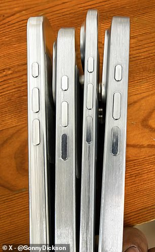 On the opposite side is the 'Action Button' (top) and the volume controls