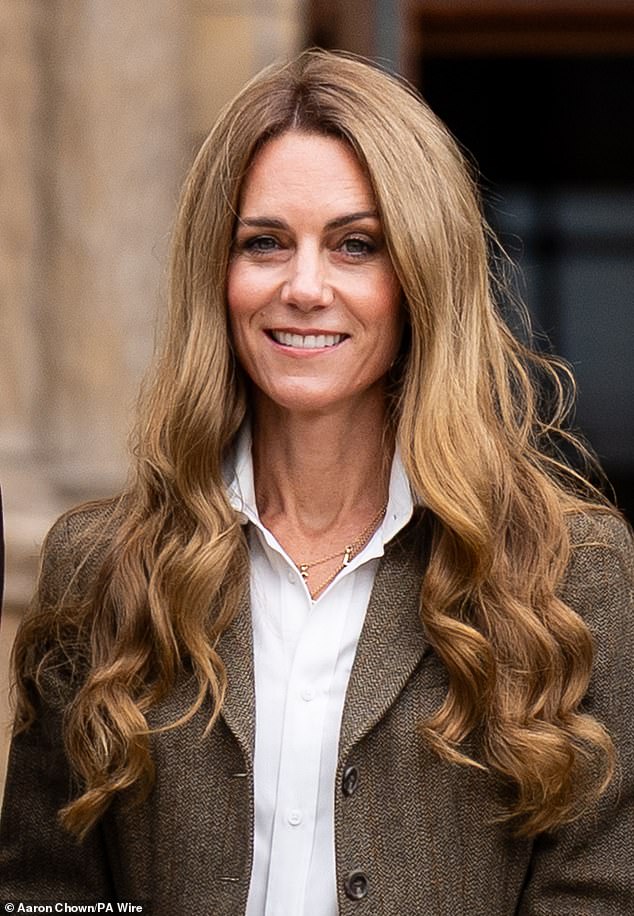 Kate, 43, shocked fans last week when she emerged with a new 'bronde' hairdo, a bold departure from her trademark chestnut tresses