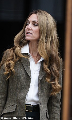Discussing Kate's style, Susanna mused: 'The Princess Of Wales still has very, very long, thick hair and I noticed a lot of the commentary is that maybe it's time to go a little bit shorter'